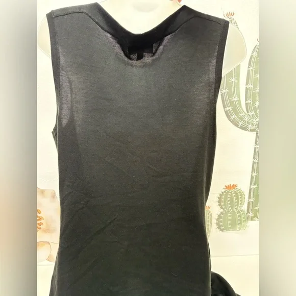 CONNECTED APPAREL Black Textured Sleeveless Dress - Picture 4 of 12